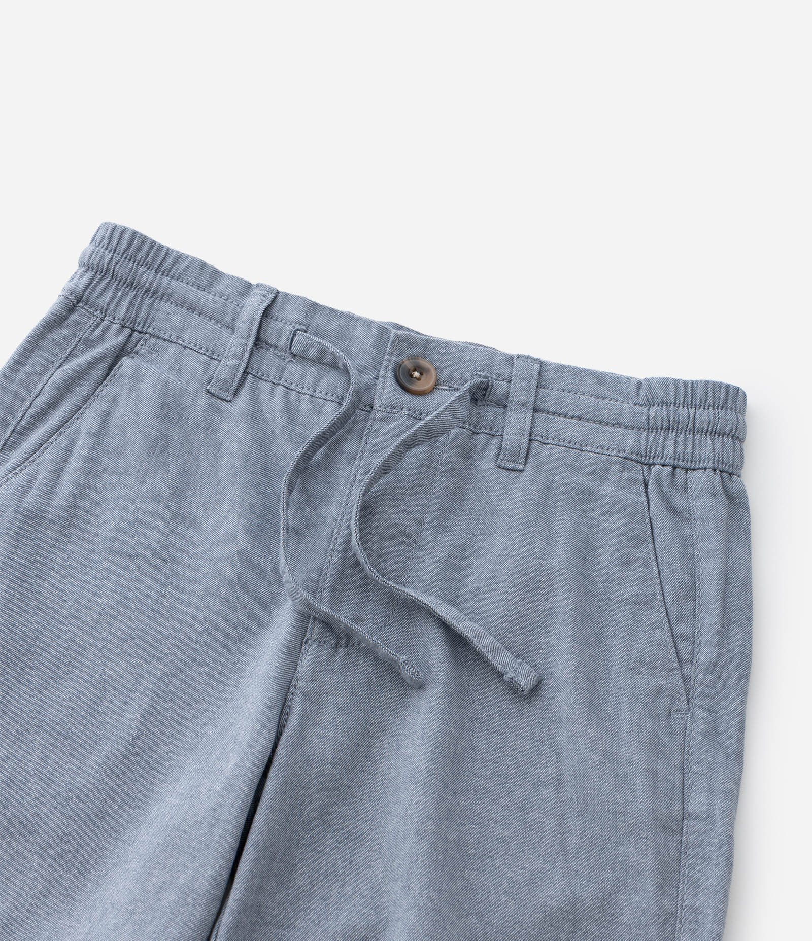 Bermuda Infantil em Sarja com Bolsos - Tam 5 a 14 Anos Cinza 7