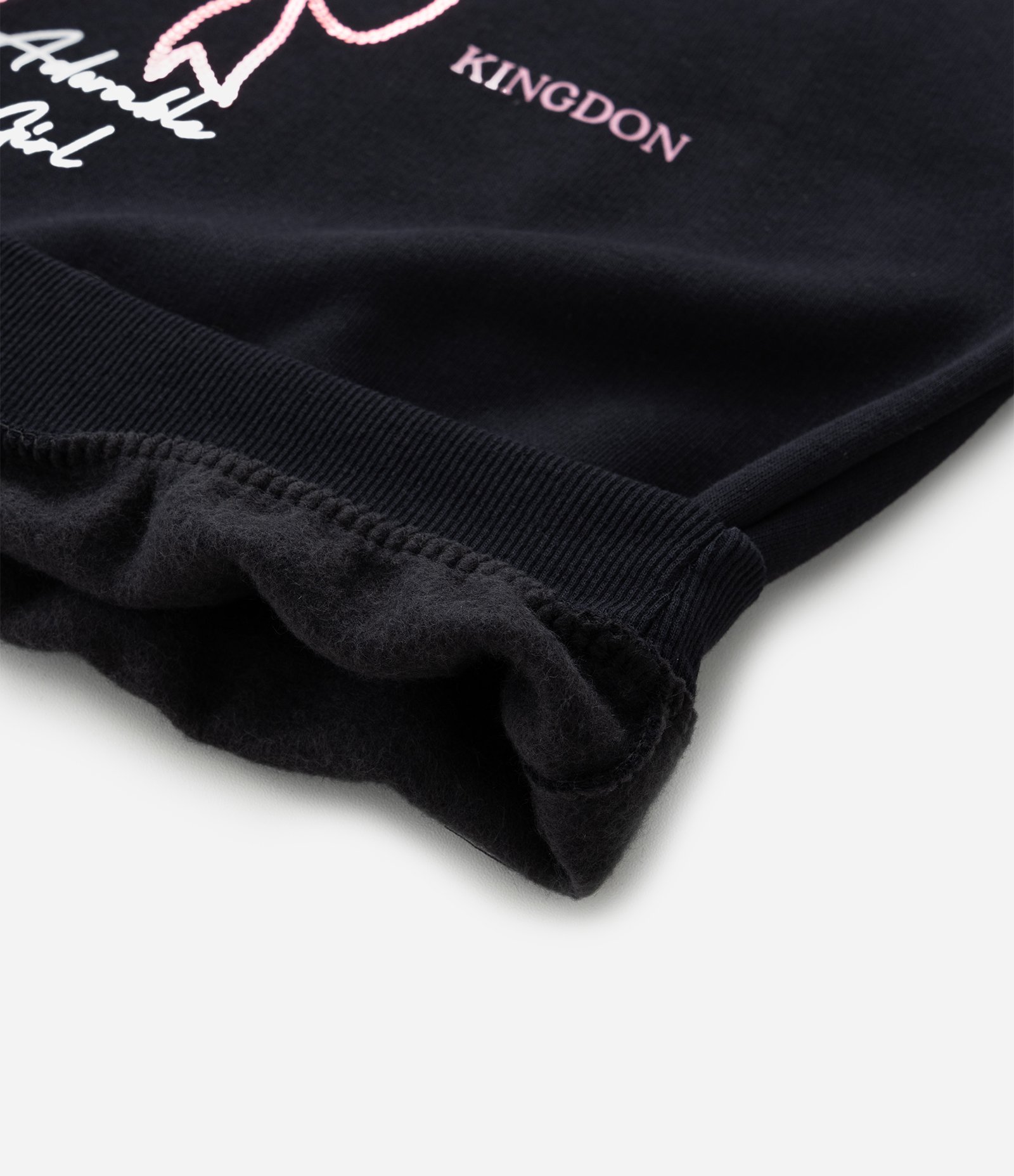 Moletom Infantil Quentinho com Laço de Paetê e Lettering - Tam 5 a 14 anos Preto 4