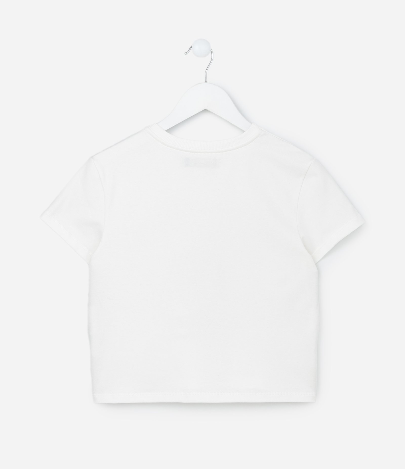 Camiseta Infantil com Estampa My Love is Pasta - Tam 5 a 14 Anos Branco 2