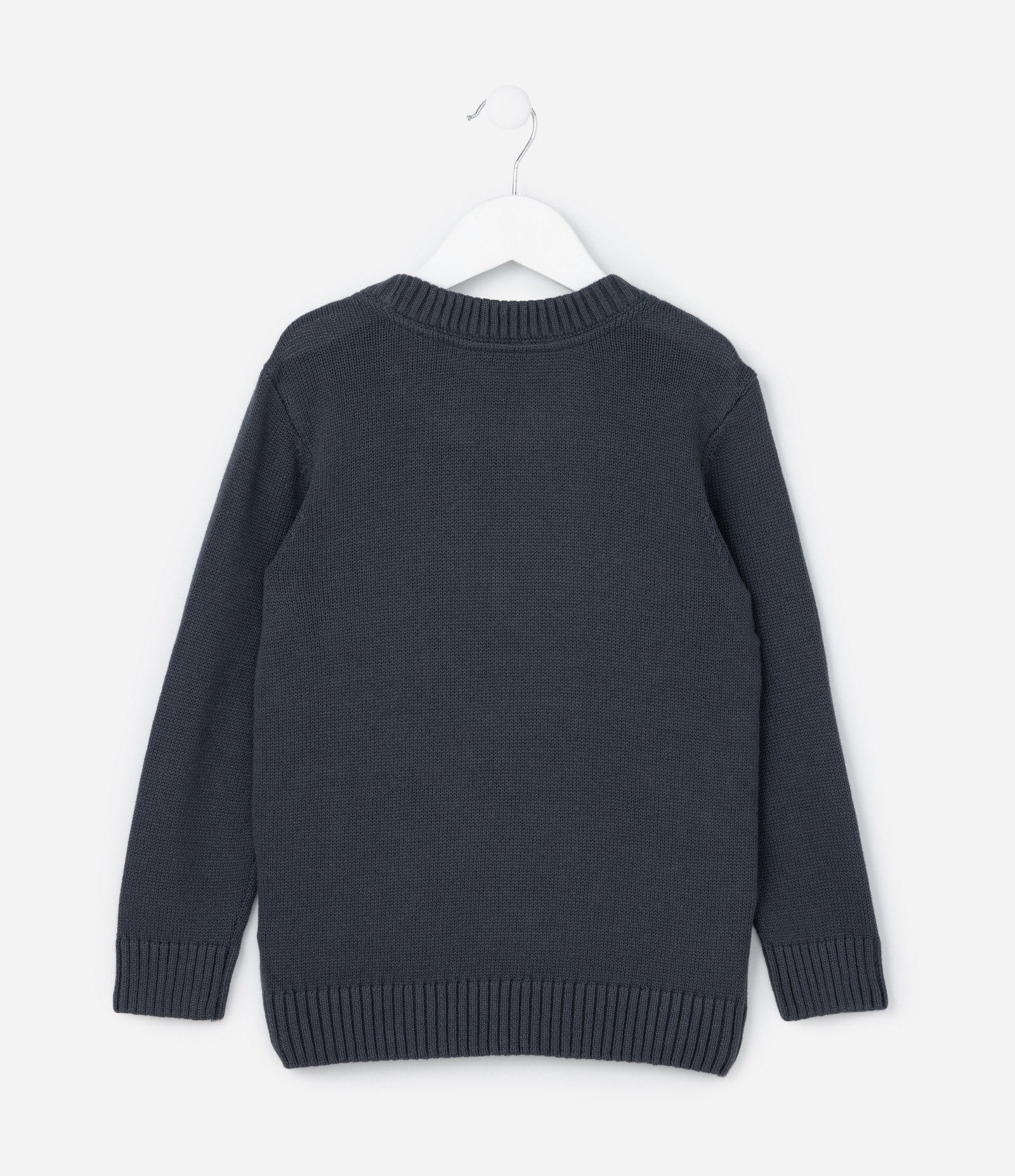 Suéter Infantil em Tricô com Estampa Urso Califórnia - Tam 5 a 14 Anos Azul 2