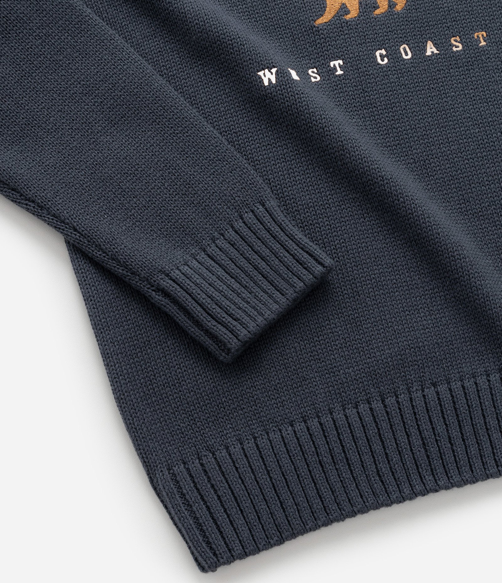 Suéter Infantil em Tricô com Estampa Urso Califórnia - Tam 5 a 14 Anos Azul 4