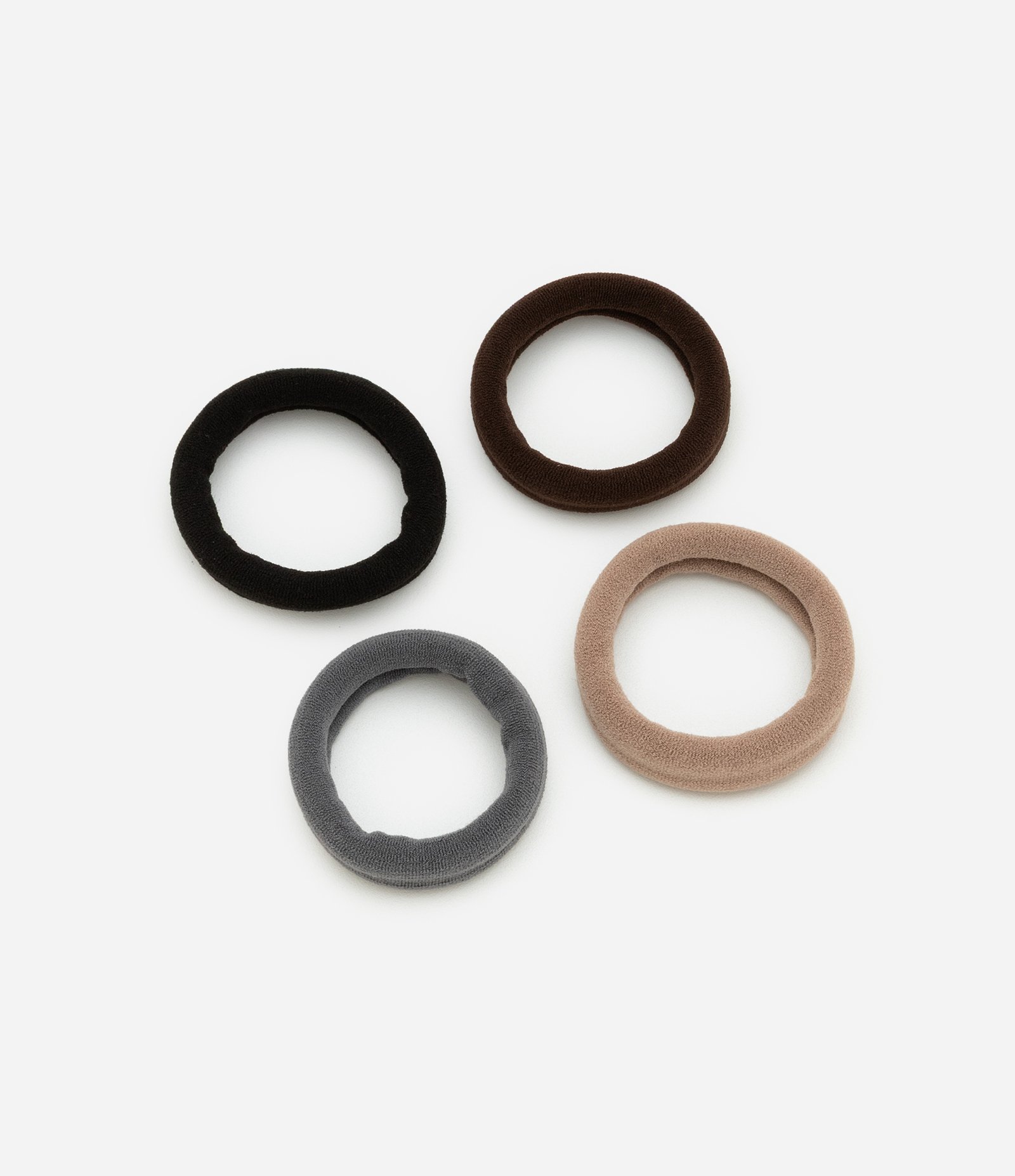 Kit 04 Elásticos de Cabelo Largos em Seamless Multicores 1