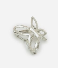 Piranha de Cabelo em Metal com Forma de Borboleta Vazada