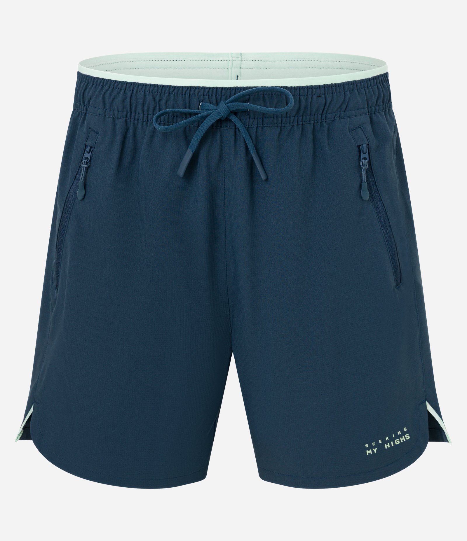 Bermuda Esportiva em Ripstop com Bolsos Funcionais e Estampa Localizada Azul 6