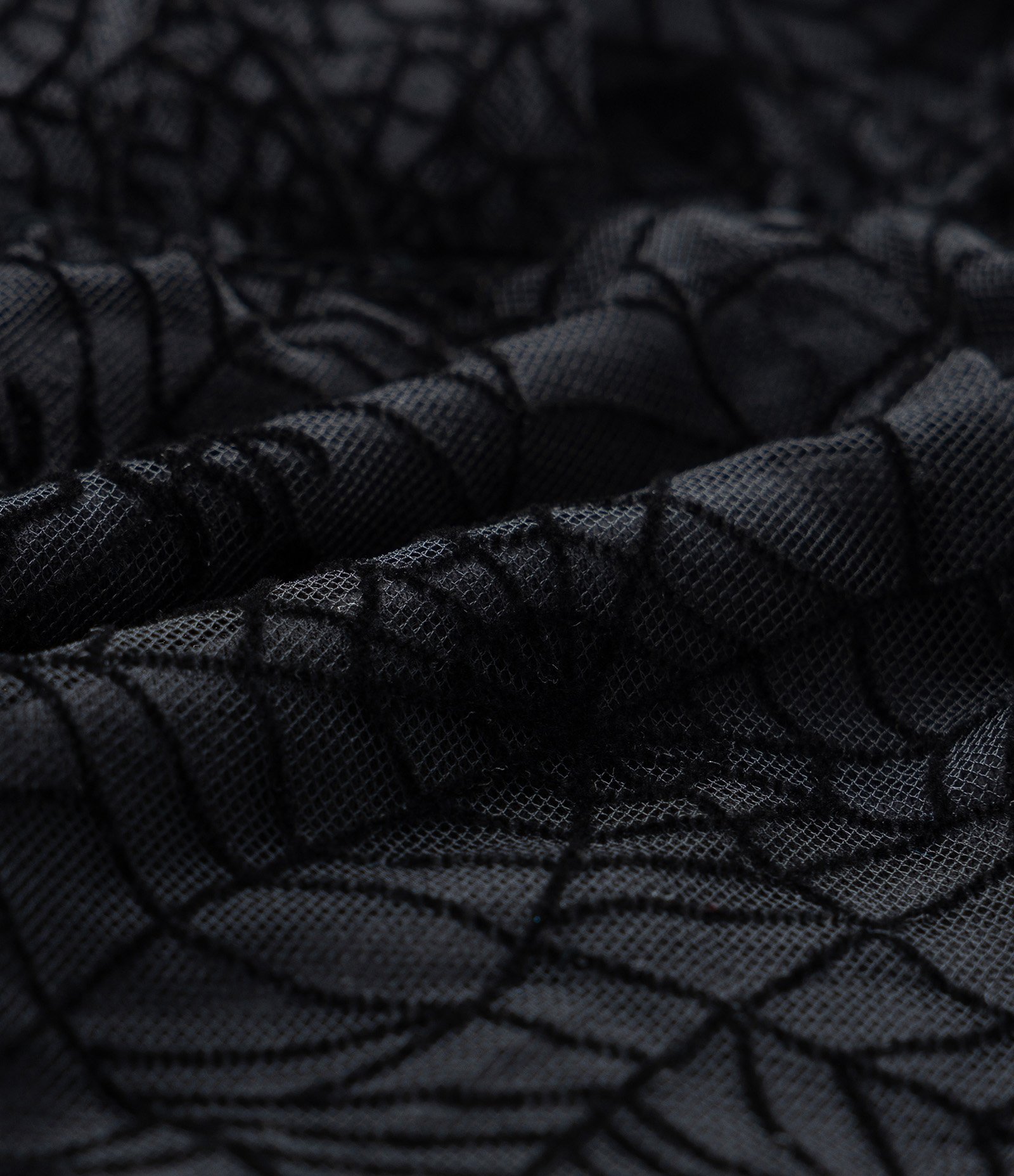 Saia Infantil Curta em Tule com Teia de Aranha - Tam 5 a 14 Anos Preto 4