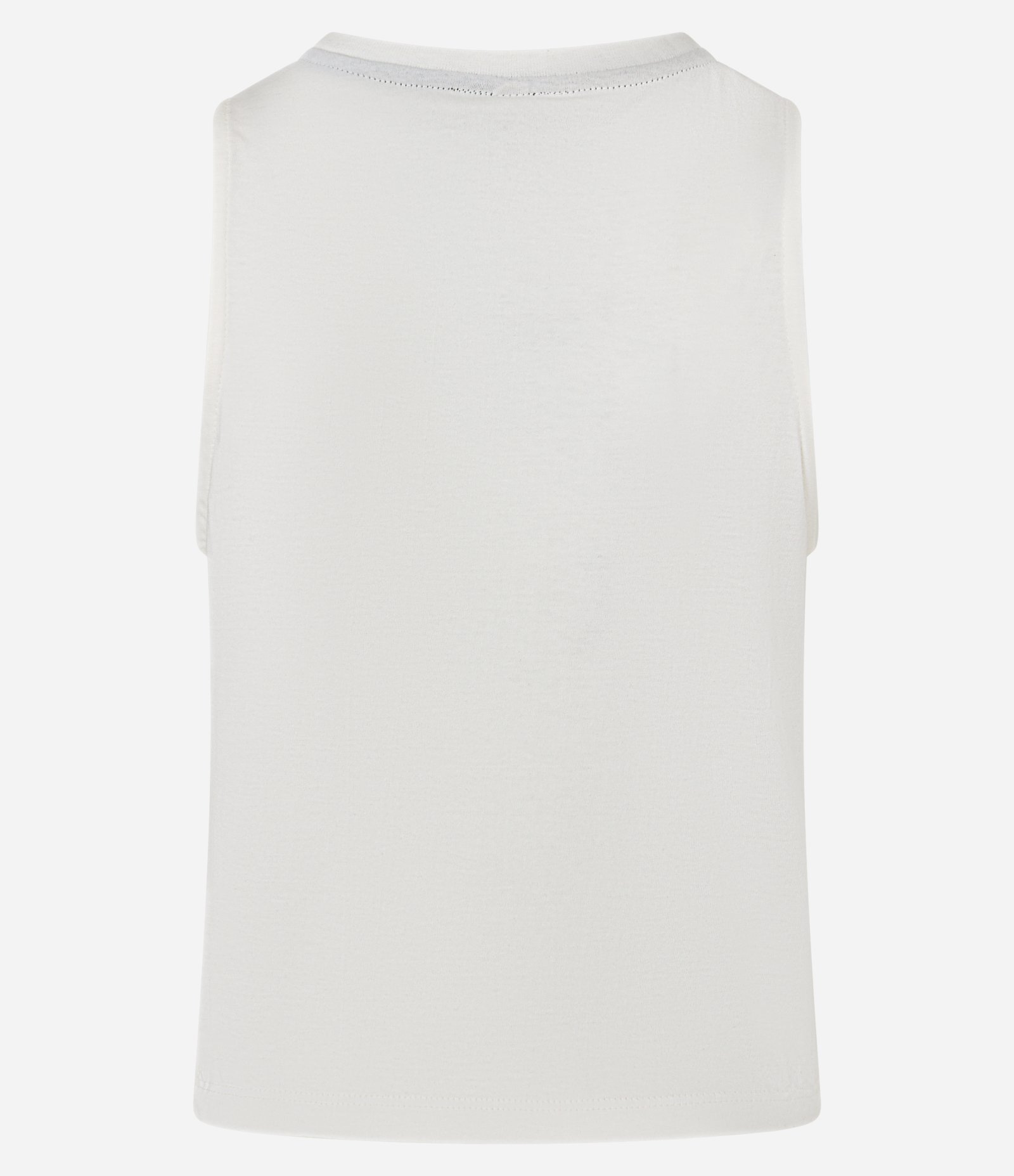 Blusa Baby Tee em Algodão sem Manga com Estampa Saborosa Branco 2