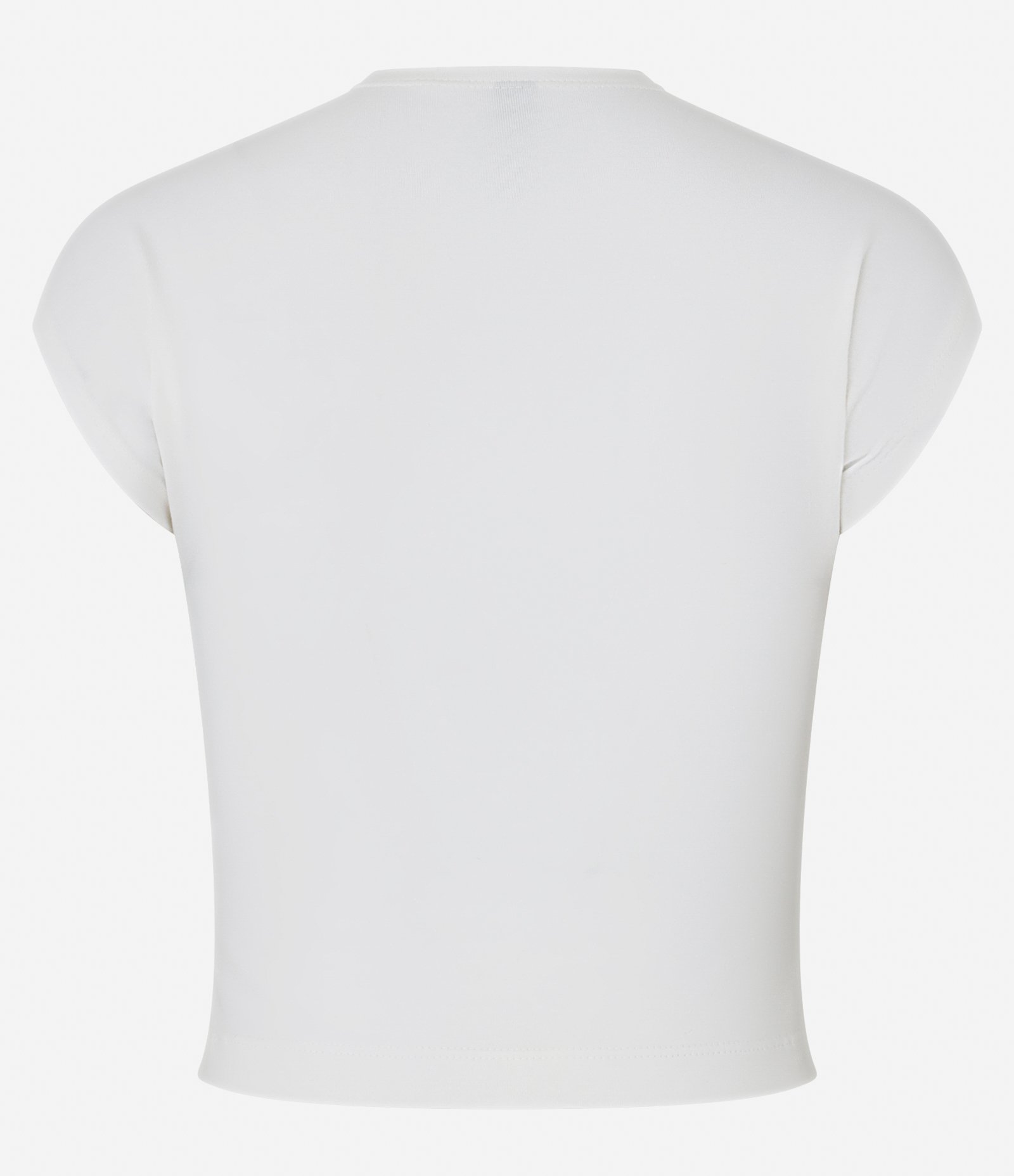 Blusa em Algodão com Ombro Caído Branco 4