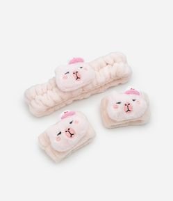 Kit Capy com Faixa de Cabelo Munhequeiras Alchemia