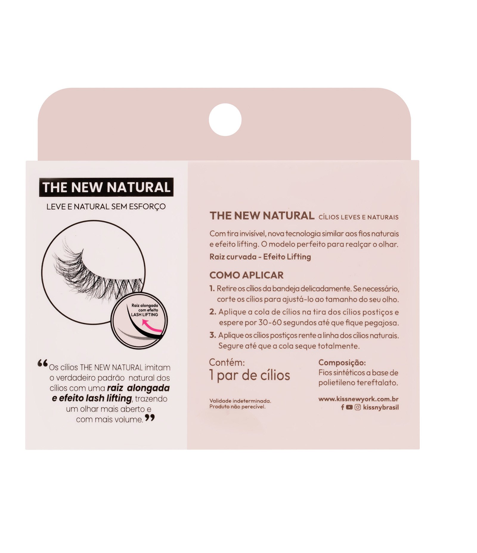 Cílios Postiços KNY The New Natural STRIP 01 Preto 8