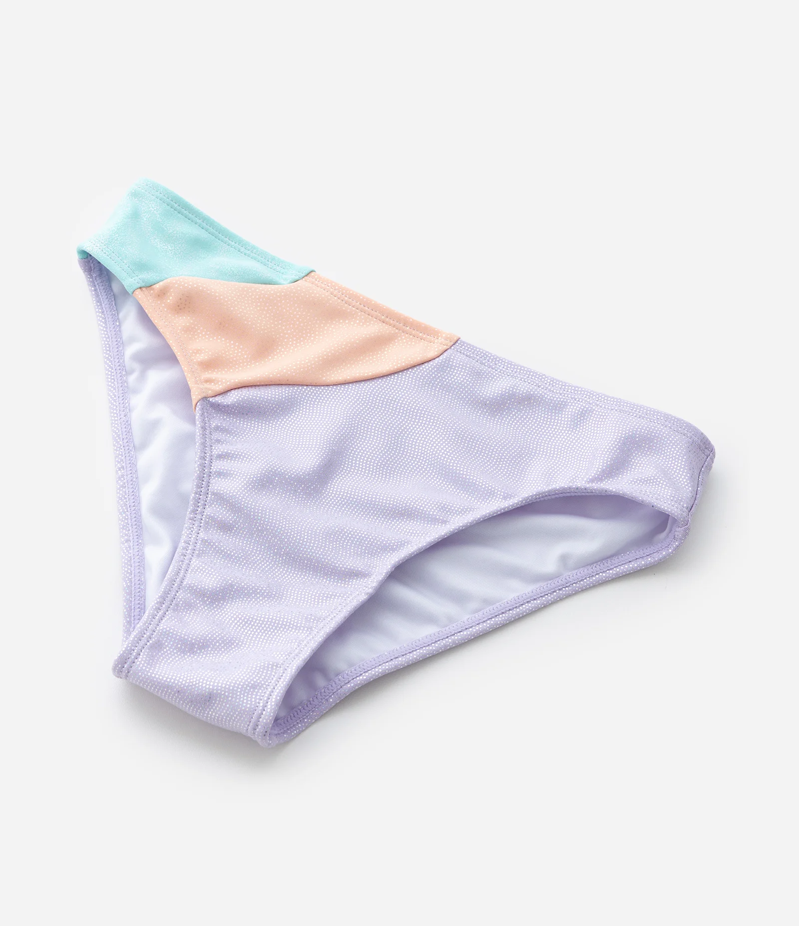 Biquíni Infantil com Bloco de Cor e Metálico - Tam  5 a 14 Anos Roxo 10