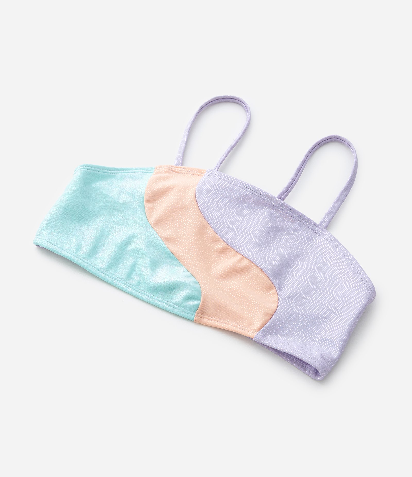 Biquíni Infantil com Bloco de Cor e Metálico - Tam  5 a 14 Anos Roxo 11