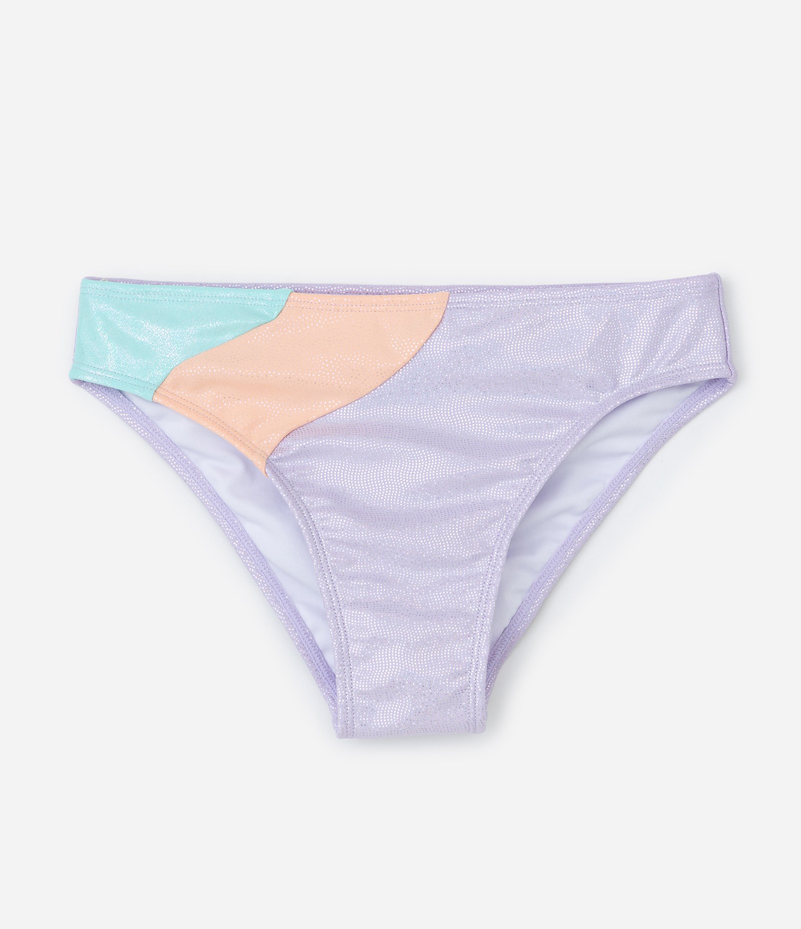 Biquíni Infantil com Bloco de Cor e Metálico - Tam  5 a 14 Anos Roxo 5