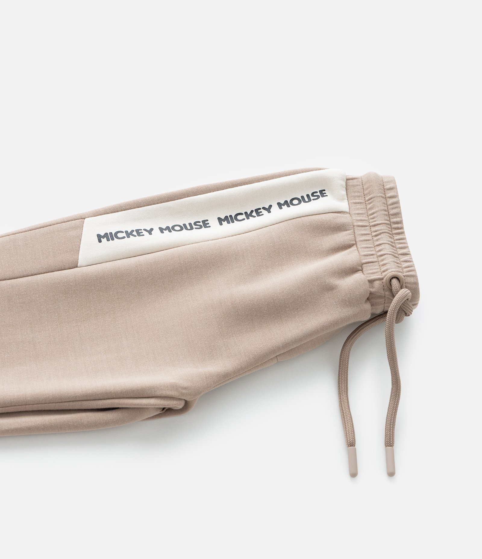 Calça Infantil em Modal Estampa Mickey - Tam 2 a 6 Anos Bege 6