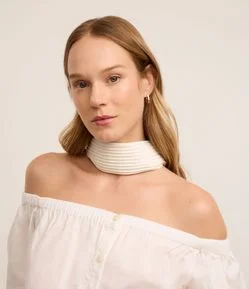 Lenço Acetinado Plissado