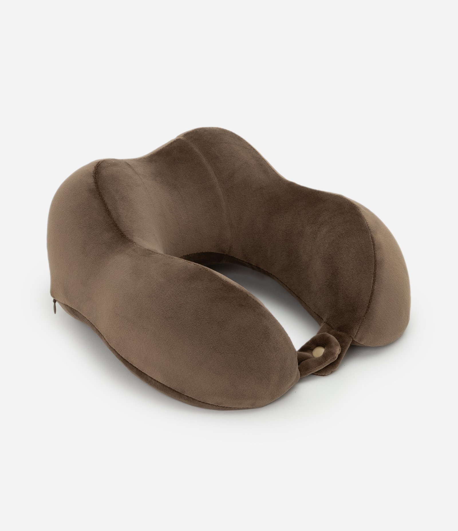 Travesseiro de Viagem em Veludo Marrom 1