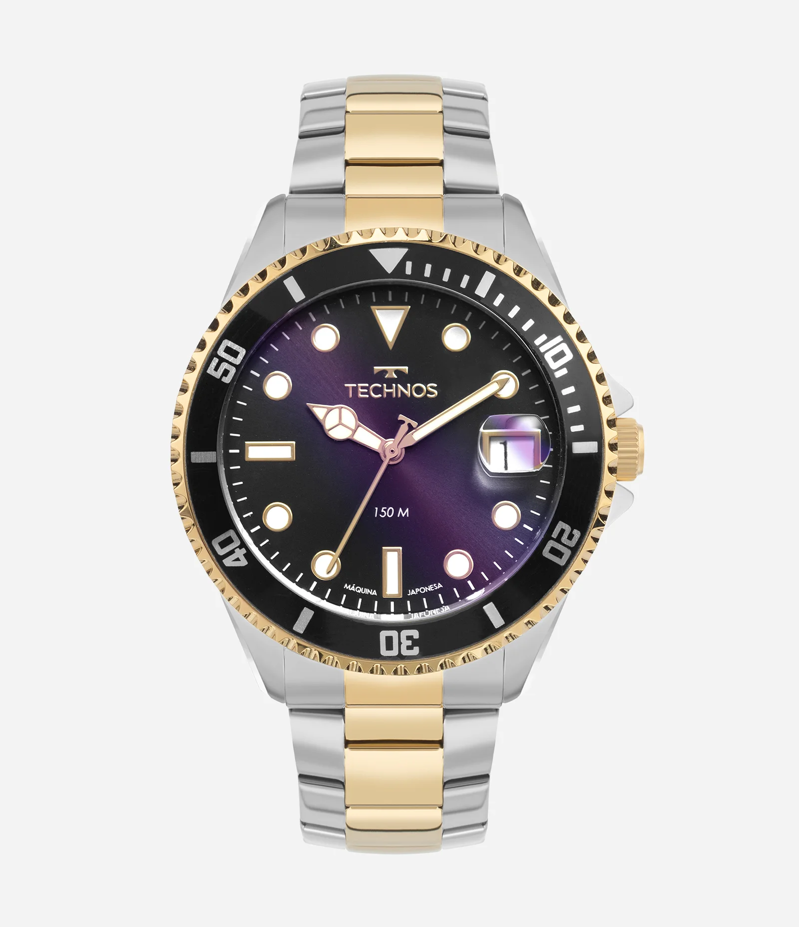 Relogio Analógico Masculino Technos Prata/Dourado 1