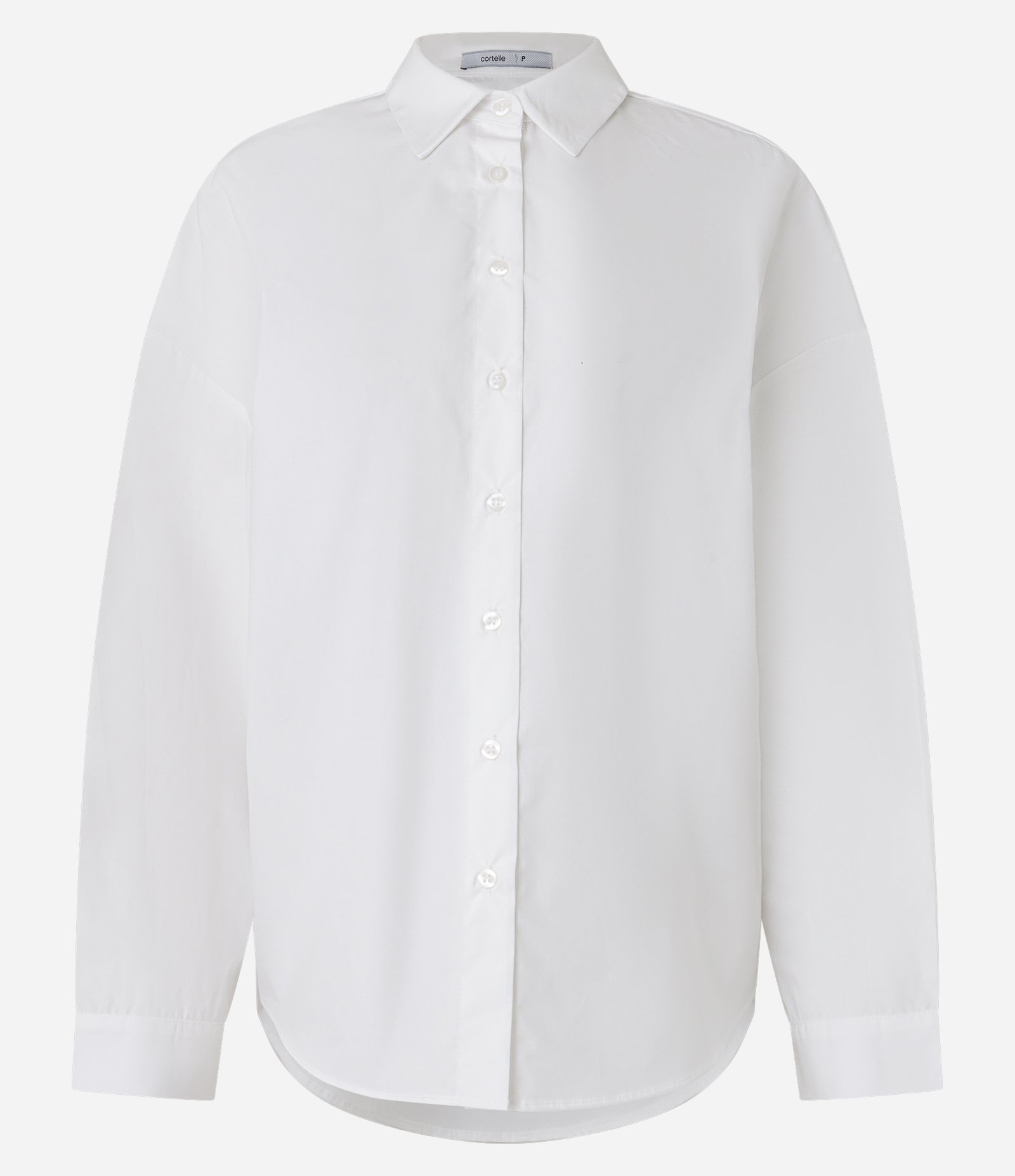Camisa em Tricoline com Detalhe Franzido nas Costas Branco 6