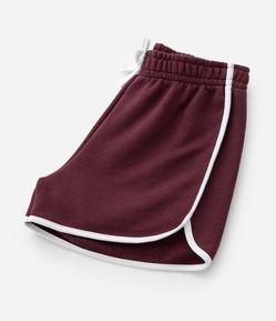 Short Infantil em Moletom com Viés Contrastante - Tam 5 a 14 Anos