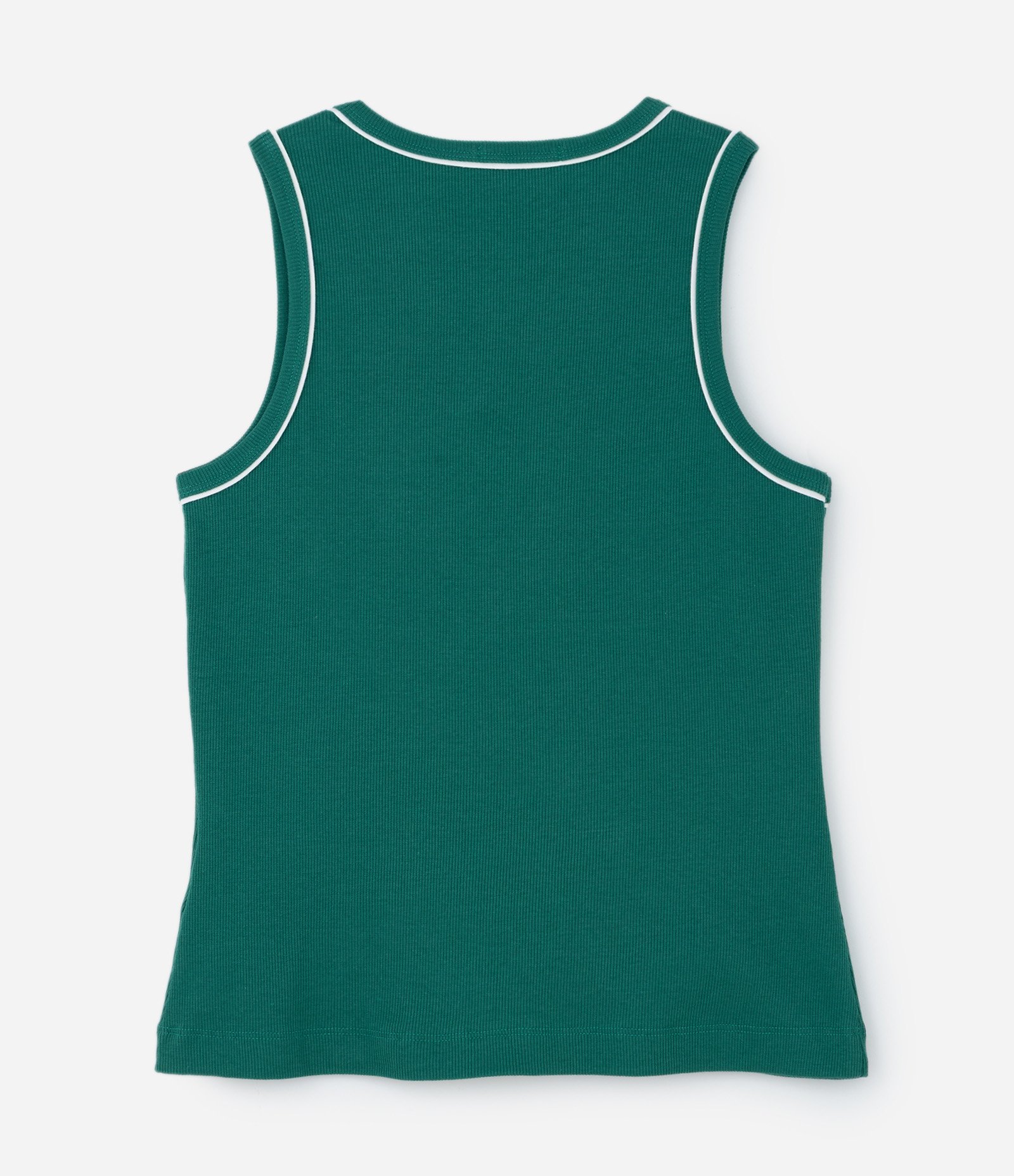 Regata em Ribana Liso com Vies Contrastante Curve & Plus Size Verde 5