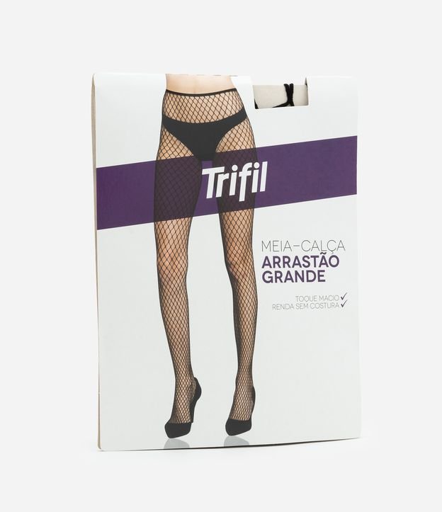 Meia Calça Arrastão em Poliamida Telinha Trifil