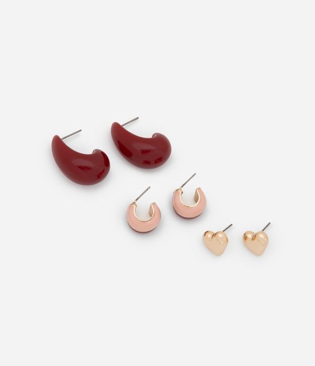 Cor: Vermelho/Dourado/Rosa | Tamanho: U