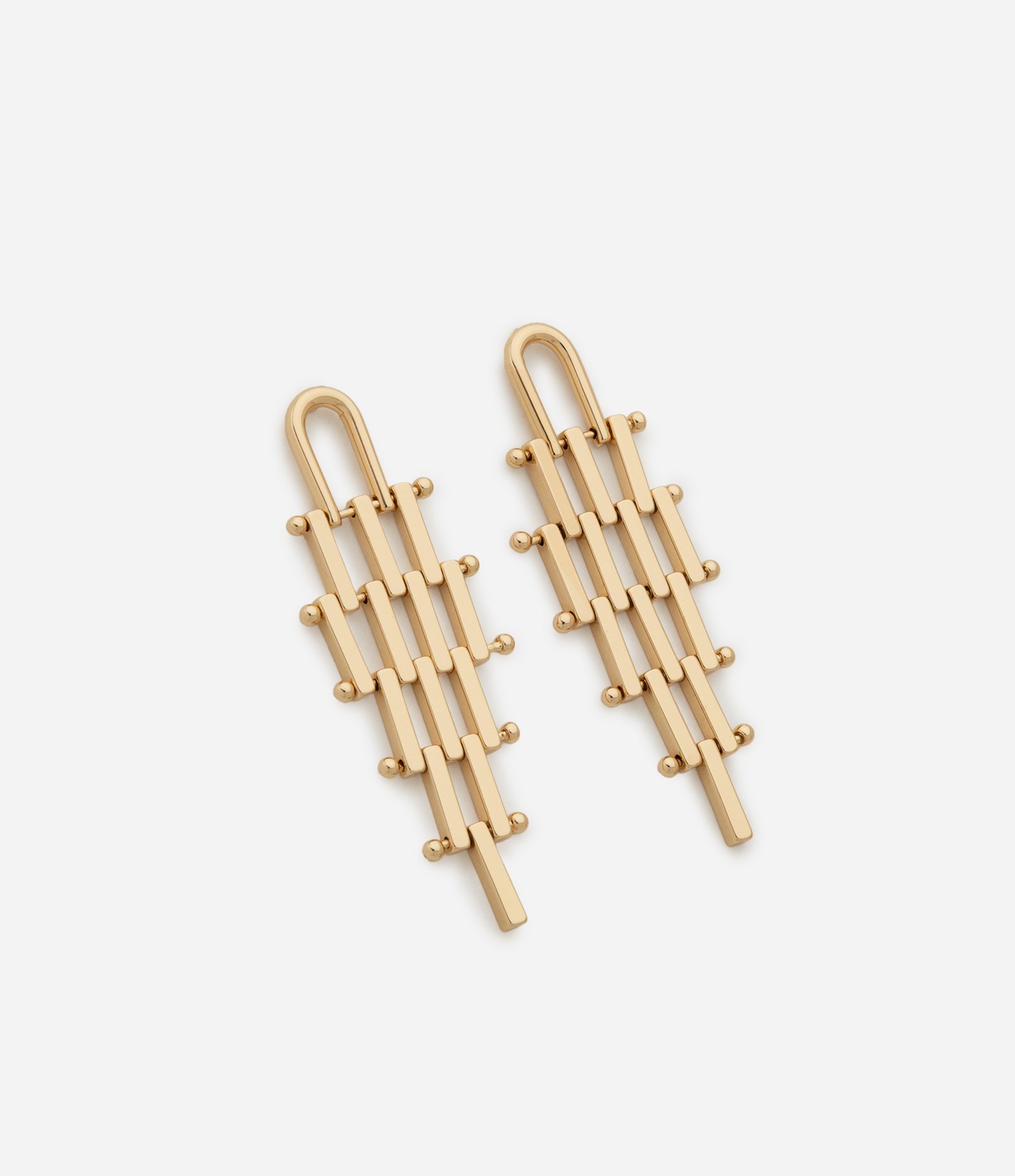 Brinco Médio Corrente de Relógio Dourado 1
