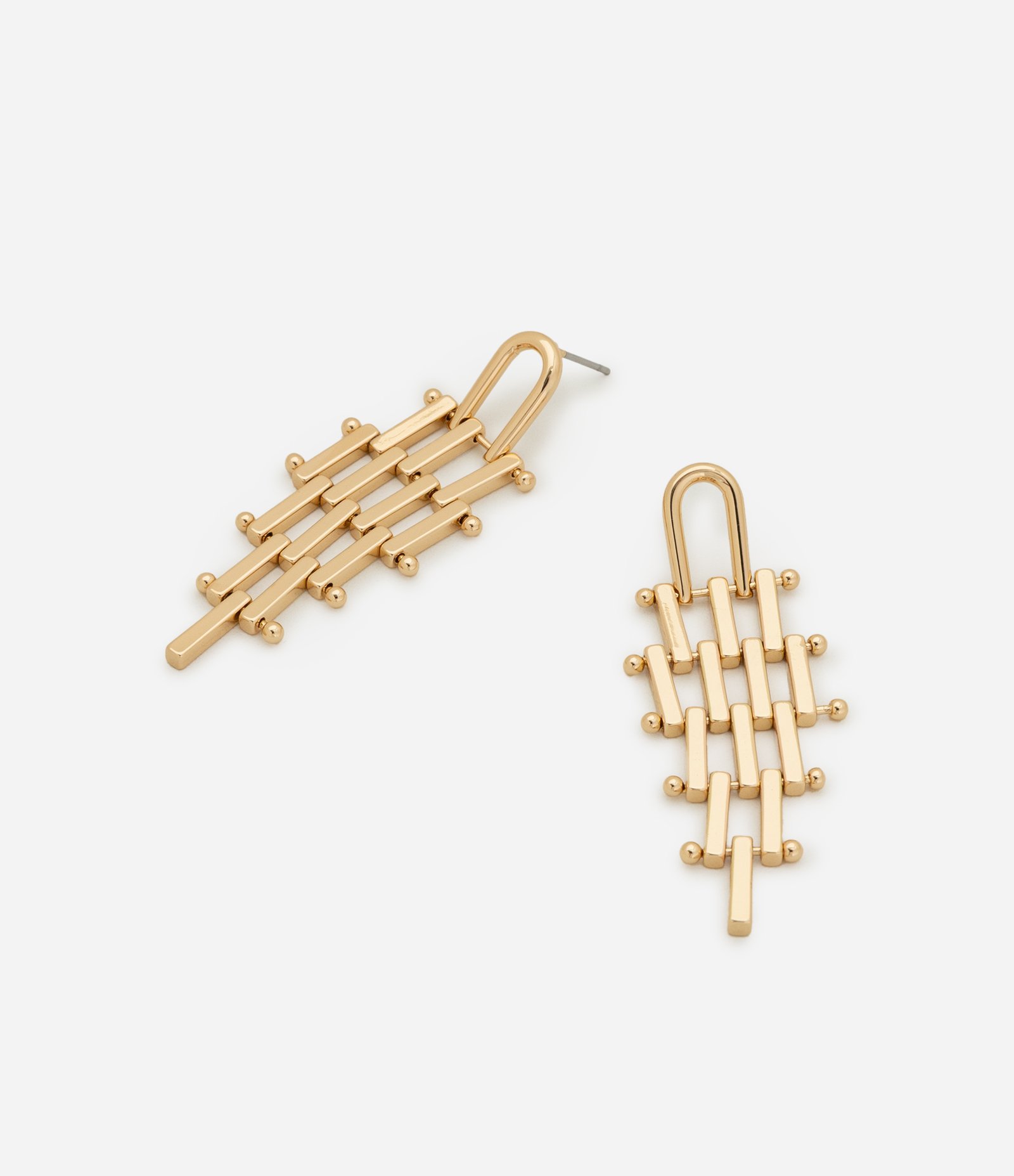 Brinco Médio Corrente de Relógio Dourado 2