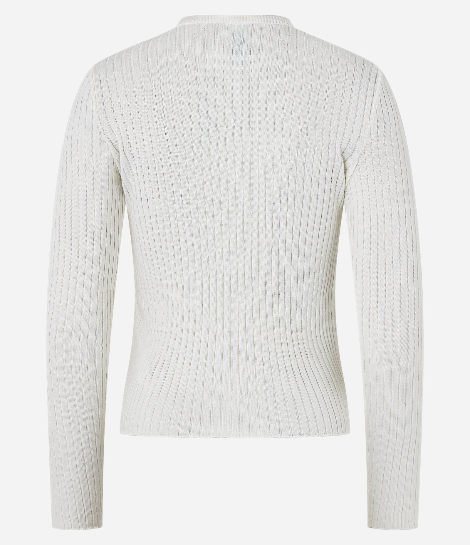 Blusa em Tricô com Lacinhos Frontais Branco 7