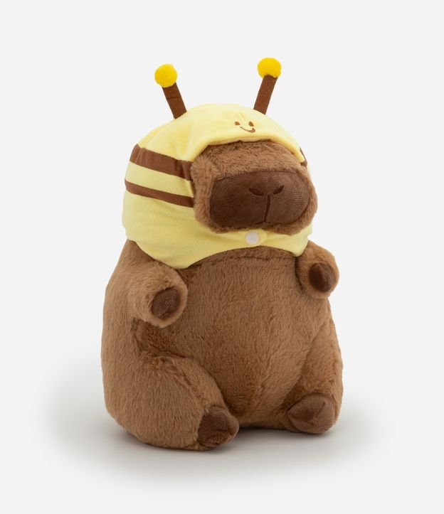 Pelúcia em Forma de Capivara com Fantasia de Abelha
