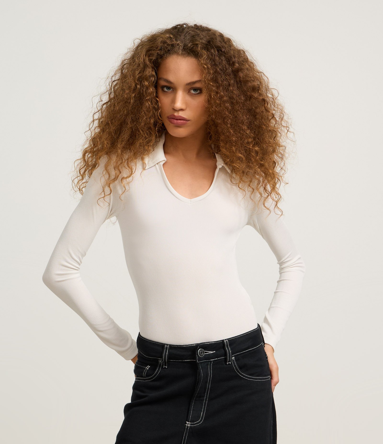 Body com Decote Redondo e Lapela 1