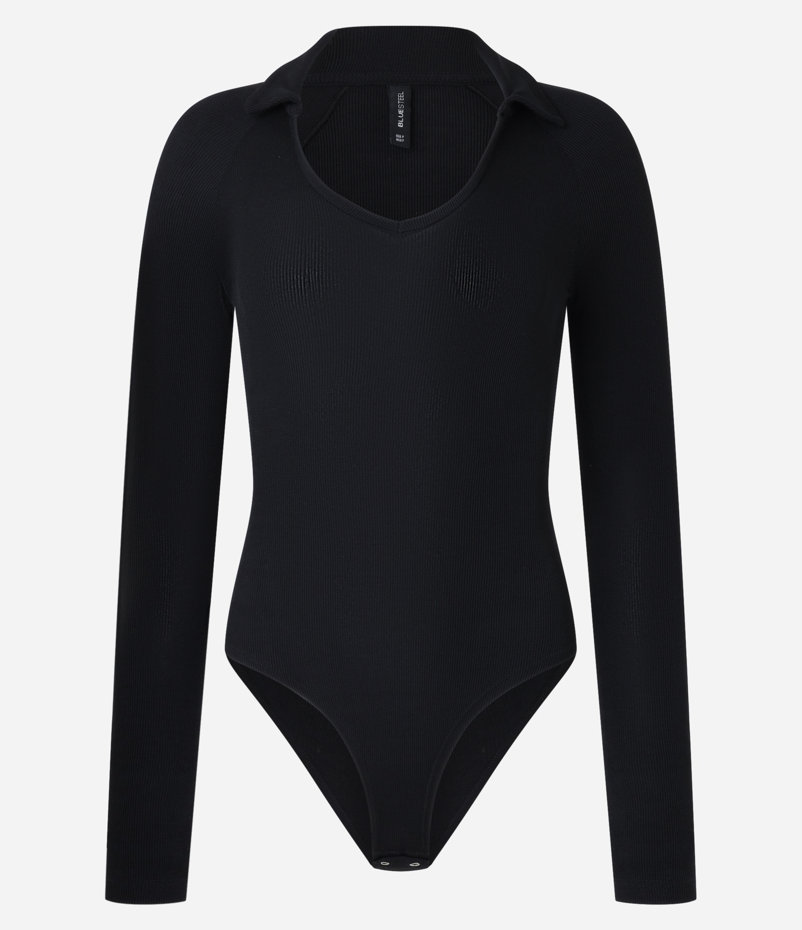 Body com Decote Redondo e Lapela Preto 4