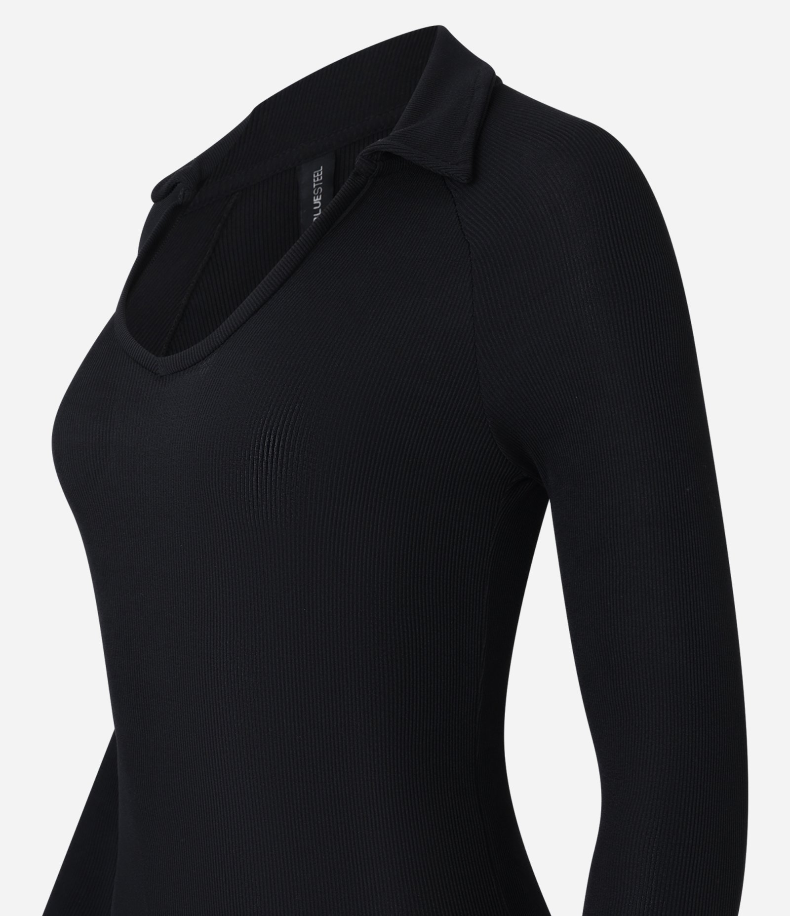 Body com Decote Redondo e Lapela Preto 5