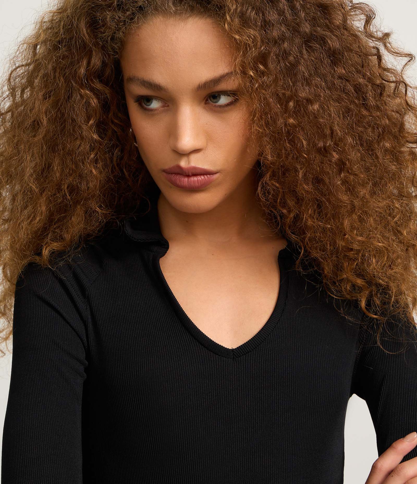 Body com Decote Redondo e Lapela Preto 3