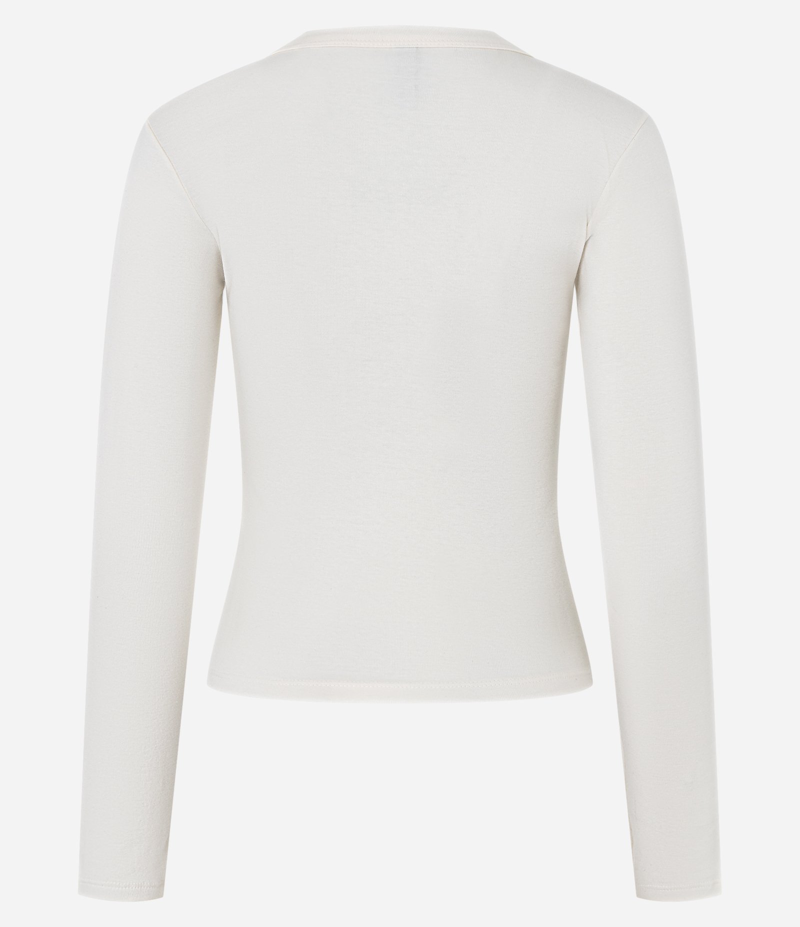 Cardigan em Ribana com Abotoamento Frontal Off White 5