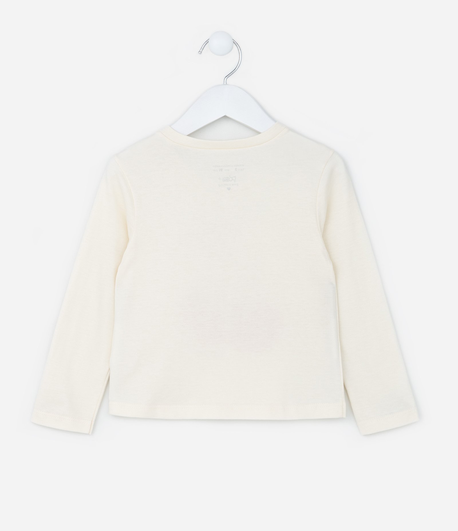 Blusa Infantil com Estampa de Cerejinhas - Tam 1 a 6 Anos Off White 2