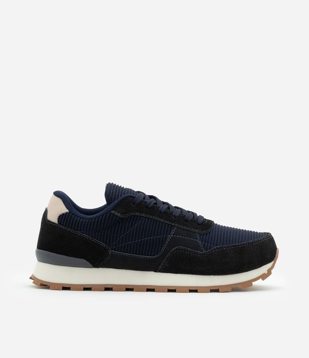 Tênis Jogging em Material Sintético com Textura