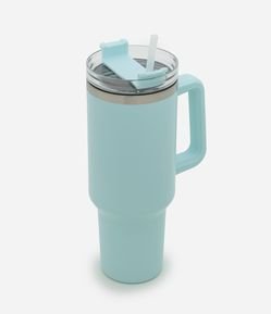 Copo Térmico com Alça e Canudo Reutilizável 1,2L