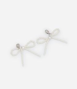 Pingente de Tênis com Esferas Peroladas e Formato de Laço