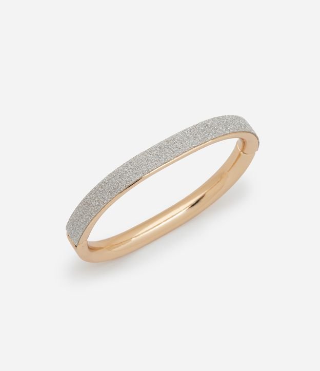 Bracelete Rígido com Revestimento Brilhante