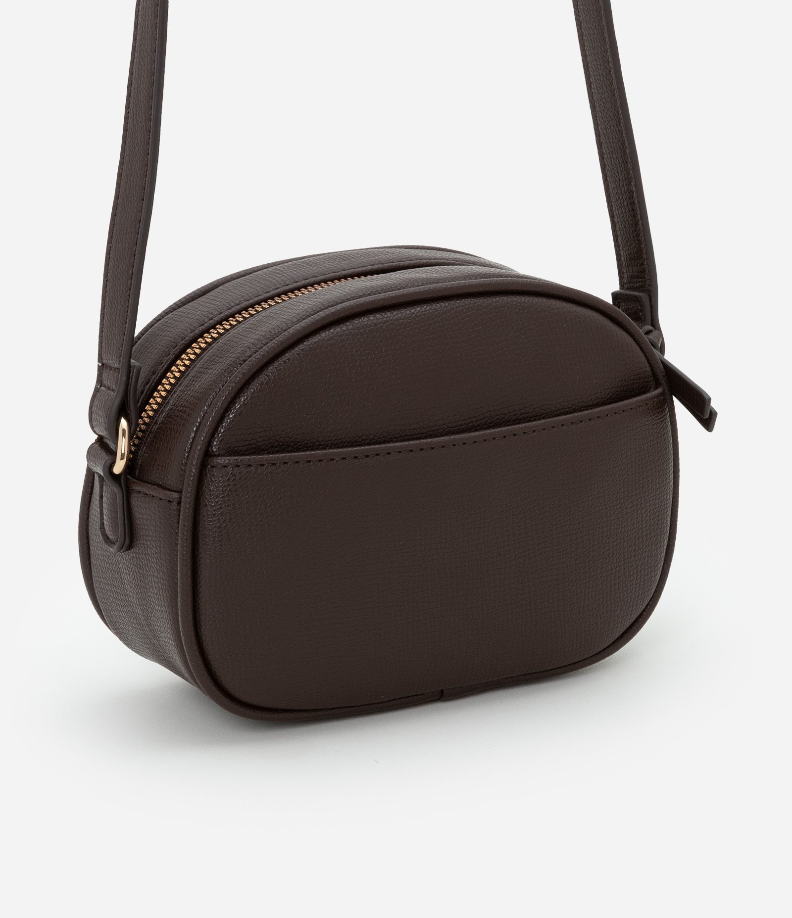 Bolsa Transversal Câmera Bag Pequena com Textura Floater Vinho 1
