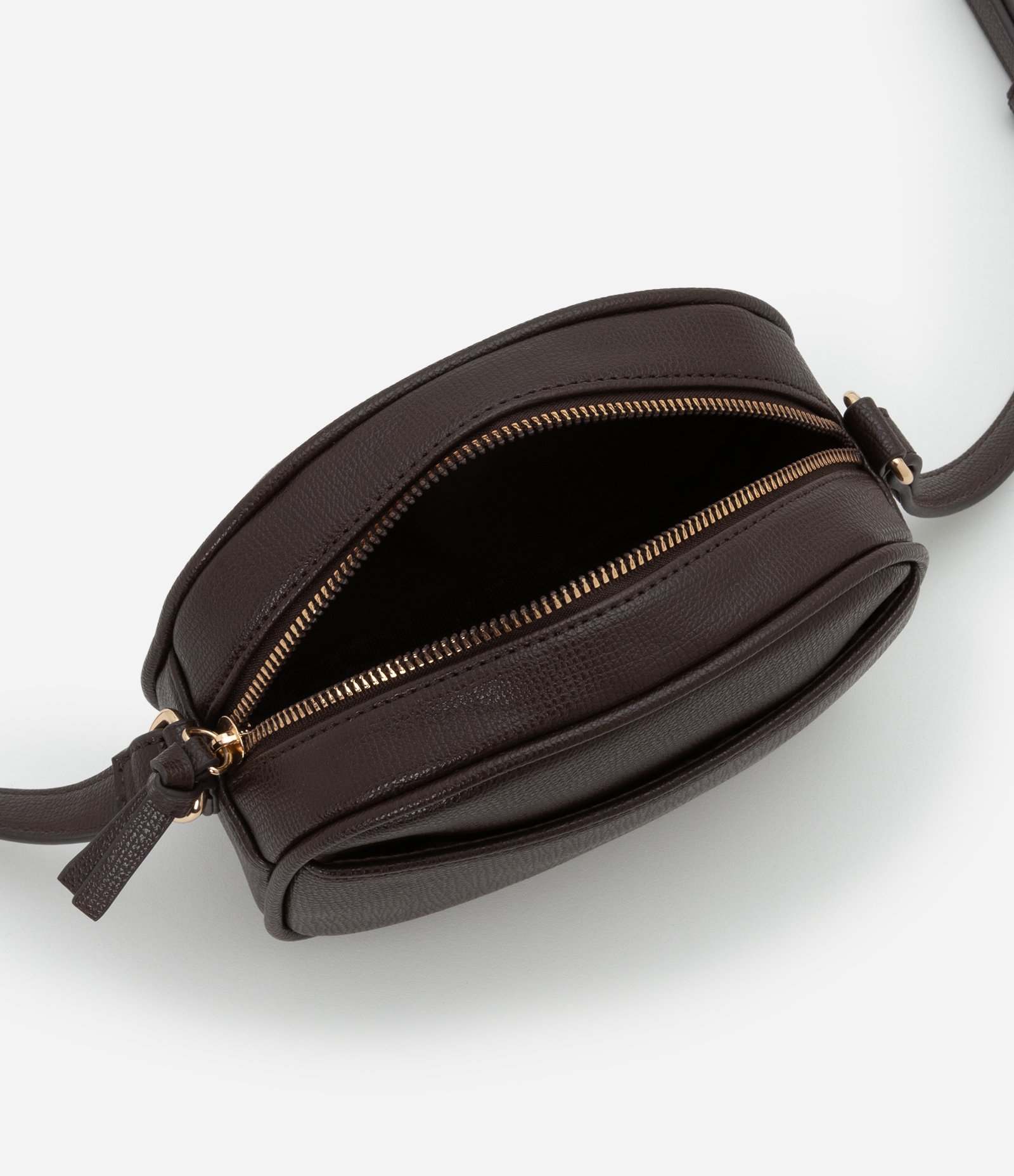 Bolsa Transversal Câmera Bag Pequena com Textura Floater Vinho 4
