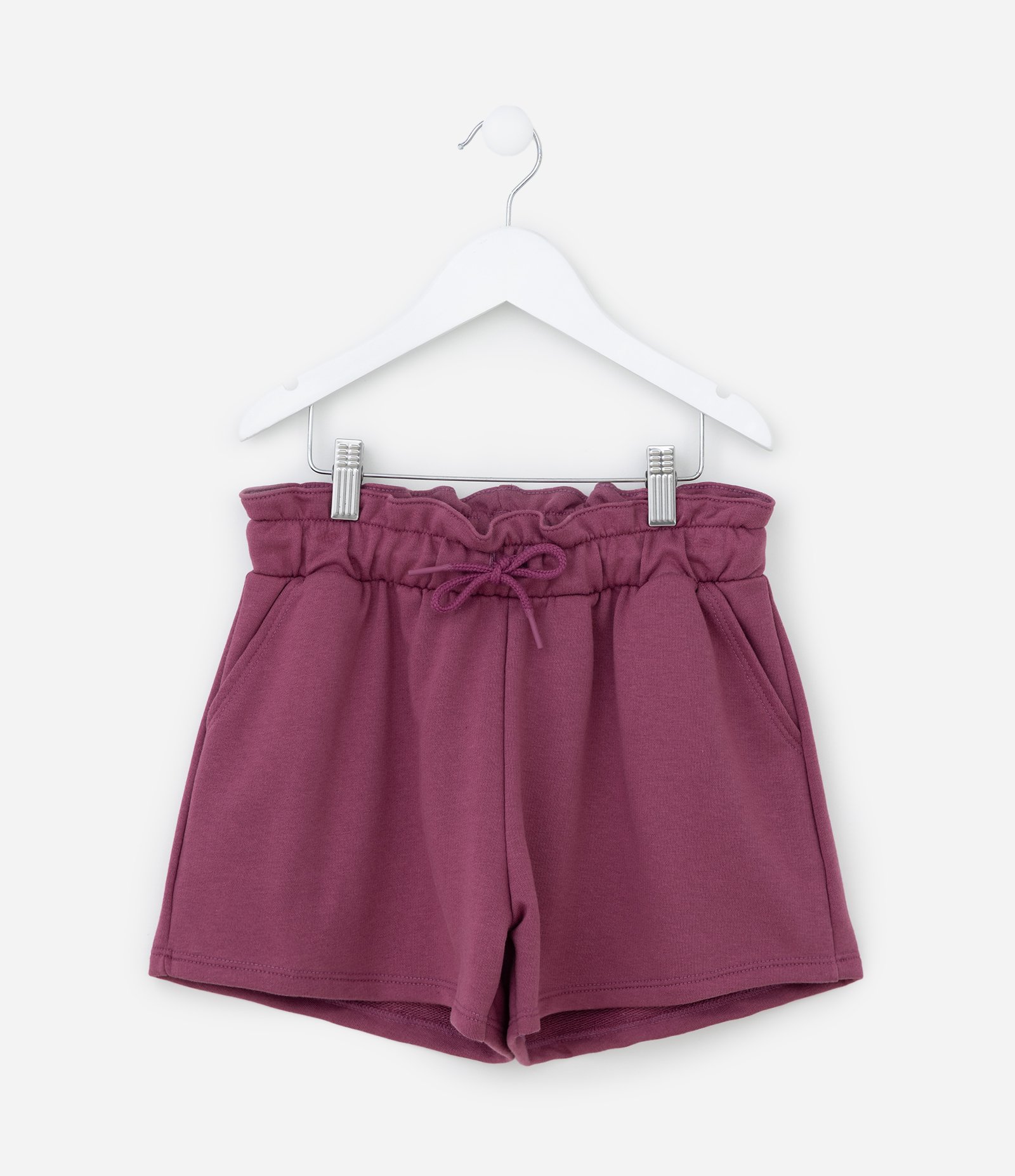 Short Clochard Infantil em Moletinho com Bolso - Tam 5 a 14 Anos 1