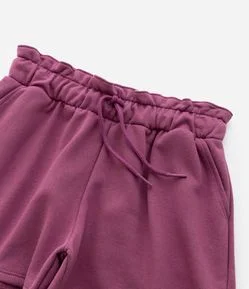 Short Clochard Infantil em Moletinho com Bolso - Tam 5 a 14 Anos
