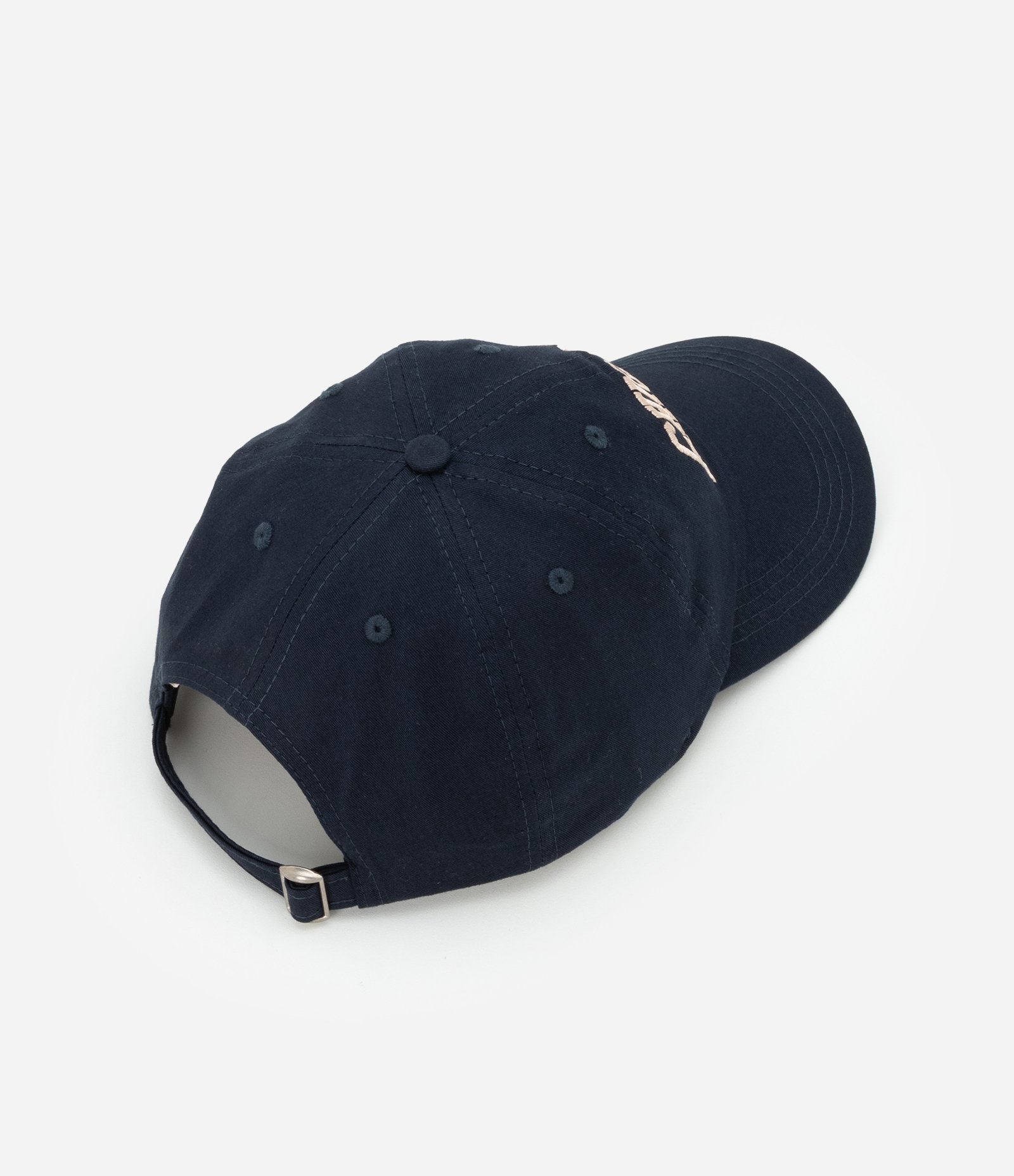 Boné Aba Curva em Sarja com Bordado Chicago Azul Escuro 2