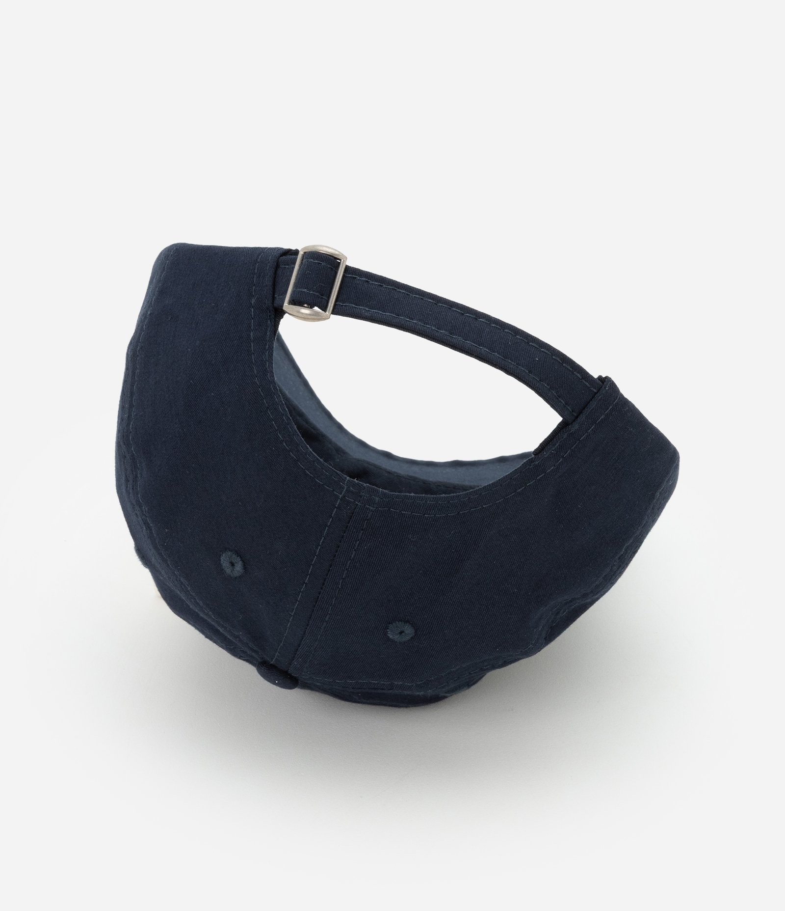 Boné Aba Curva em Sarja com Bordado Chicago Azul Escuro 3