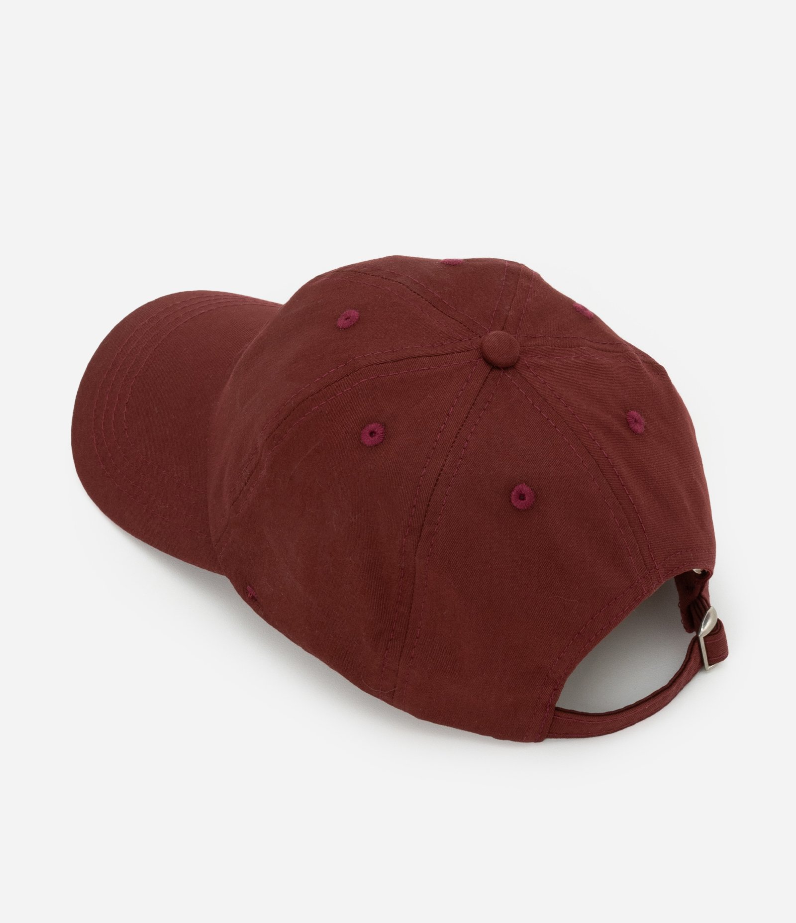 Boné Aba Curva em Sarja com Bordado Coração Love Marrom 3