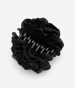 Piranha De Cabelo com Forma de Rosa em Tecido