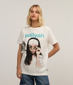 Camiseta T-shirt em Algodão com Estampa Aaliyah