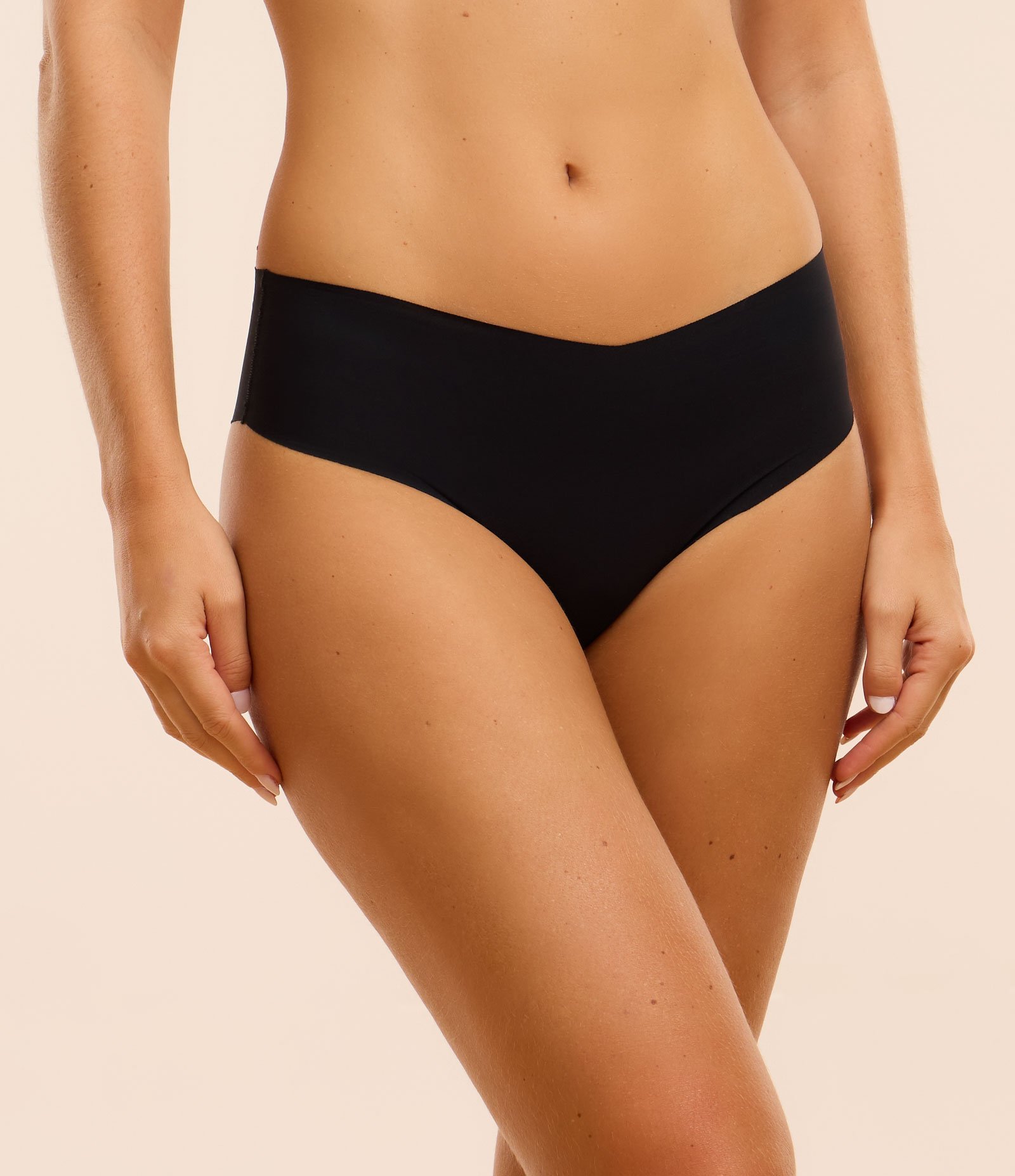 Kit 02 Calcinhas Boyshort em Microfibra com Corte a Fio Preto 3