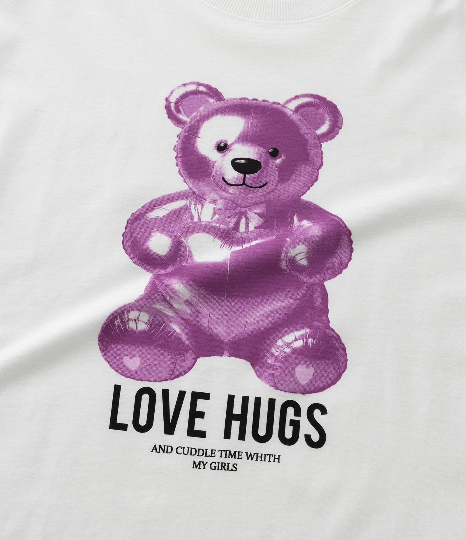 Camiseta Infantil com Estampa Balão de Ursinho - Tam 7 a 14 Anos Branco 5